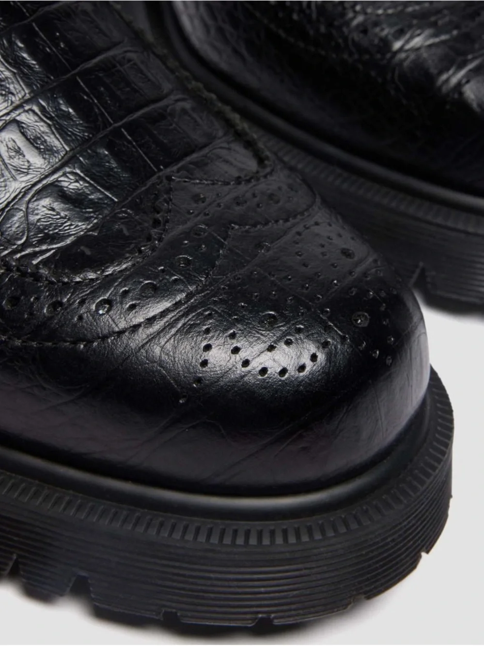 Dr. Martens PENTON EMBOSSED LEATHER BROGUE LOAFERS
